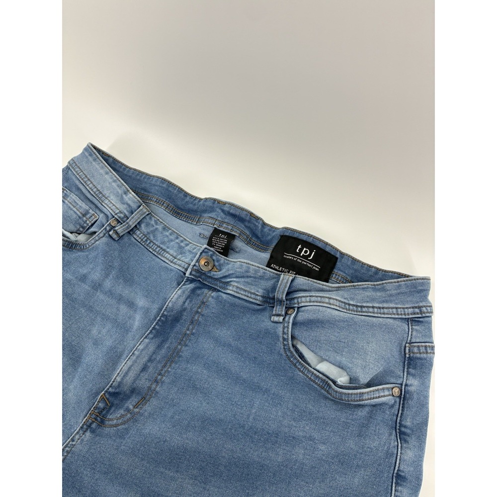 TPJ The Perfect Jean NYC Mens 42x32 Athletic Fit Light Wash Stretch‎ Y2K Jeans